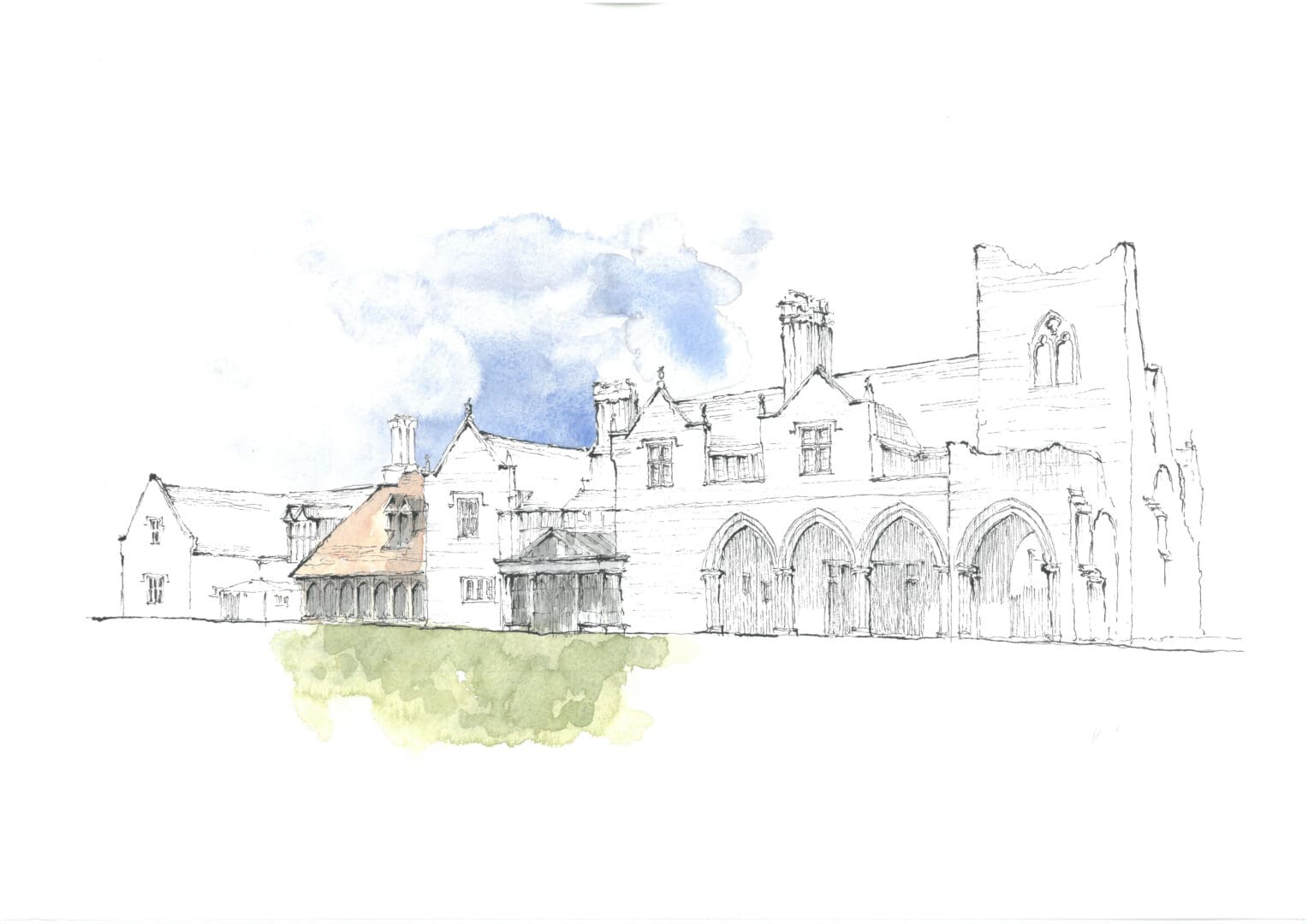 Medmenham Abbey Sketch